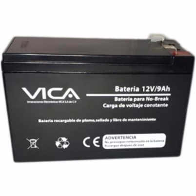 Batería Vica 12v 9ah Para No Break Alta Duración Y Respaldo Energético